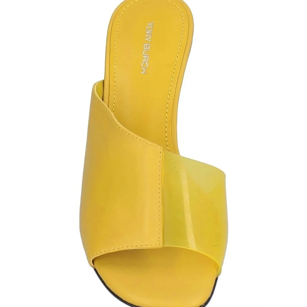 TORY BURCH Leather + PVC Mules
